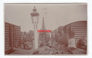 Ferrocarril Yardas y Trabajadores Terowie ANTIGUA foto real POSTAL Australia del Sur c1909 - Imagen 1 de 2