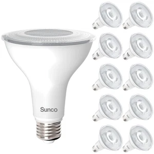 Sunco 10 PAR30 LED Leuchtmittel, Flutlicht Wohn Außen Innen CRI90 75W Eq... - Bild 1 von 7