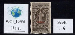 WC1_19771. ITAL.COL.:ERITREA. 10 Lire 1929 MONTECASSINO set. Sc. 115. MNH - Picture 1 of 1