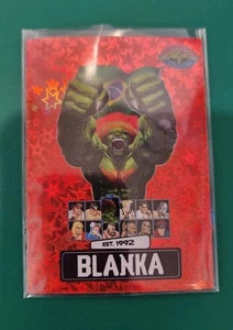 Tarjeta promocional BLANKA Street Fighter 2 CHAMPION Ed # 20/100 RED STARS REVISTA PSA - Imagen 1 de 2