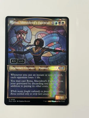 Rona, Sheoldred's Faithful - MTG - Serialized / Serial Numbered 427/500 - NM - Image 1 of 2