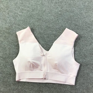 Tommie Copper Shoulder Support Bra Womens Large Zip Front Compression Athletic - Picture 1 of 11
