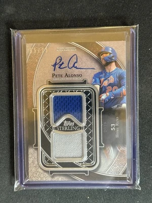 2022 Topps Sterling - Sterling Swings Autograph Relics #SWAR-PA Pete Alonso #/25 - Image 1 of 2