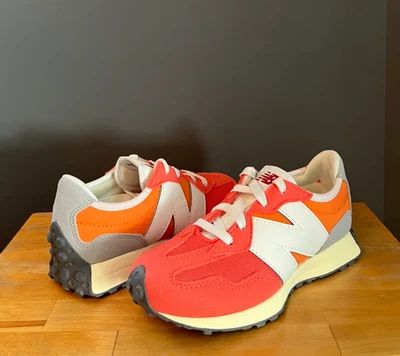 Zapatillas New Balance Niños Niñas Rojo (Naranja) Gris 327 EE. UU. 1 Juvenil Nuevas sin Caja Foto 1 de 4