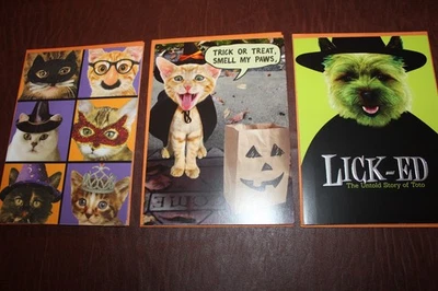 Lot of 20 Recycled Greetings Halloween Cards 10 diff styles of CAT Halloweencard - Image 1 of 4