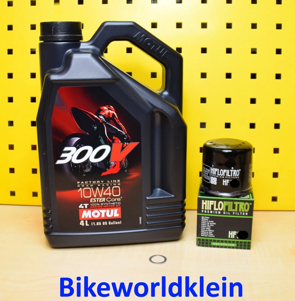 Suzuki GSX 1300 BK B-King 08-13 Öl Hiflo Ölfilter Motul 300V Factory Line 10w40 - Bild 1 von 1