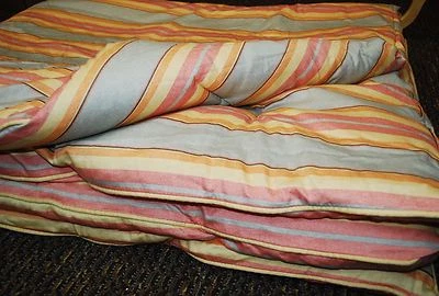 Ralph Lauren RHYS STRIPE TWIN SIZE BED COMFORTER - Tag clipped/Small Hole - Image 1 of 4