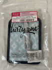 Thirty One Carry Me Away Luggage Tag AC42 Sparkling Squares Teal Retired NWT