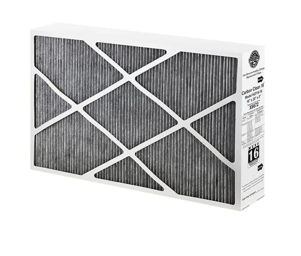 Lennox X6672 Furnace Air Filters Carbon Clean Healthy Climate 16x25x5 Merv 16 - Image 1 of 3