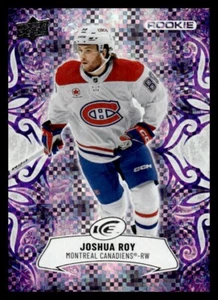 2024-25 UD Ice 137 Joshua Roy – Montreal Canadiens Purple Parallel - Bild 1 von 2