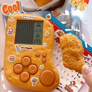 For Mcdonald's TETRIS Game Console shape of chicken nugget w/ batteries for kids