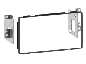 Auto Radio Blende Einbau Rahmen Doppel-DIN schwarz für NISSAN Qashqai +2 J10 - Picture 1 of 1