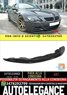 ✨SPLITTER  anteriore V1 design nero lucido ABS ADATTO per BMW M6 E63 ✨ - Imagen 1 de 4