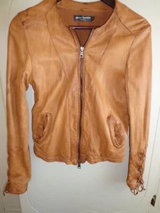 Jacke Mantel Neu mit Etikett Street Leathers weiches Leder S 2-Wege Reißverschluss - Bild 1 von 20
