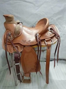 Western Leder Wade Sattel Premium Roping Ranch 10" bis 18" - Bild 1 von 4