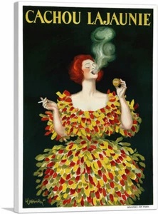 ARTCANVAS Cachou Lajaunie 1920 Canvas Art Print by Leonetto Cappiello - Picture 1 of 11
