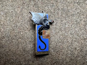 Französisches 2. Regt. de Dragons frühe Drago Paris Deposé Adresse emailliert - Bild 1 von 3