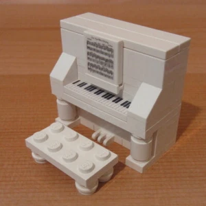 DadventureDan's CUSTOM KLAVIER WEISS für LEGO Town Musiklehrer Geschenkset - Bild 1 von 3