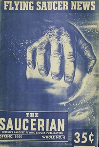 VINTAGE 1955 SPRING SAUCERIAN FLYING SAUCER NEWS Vol 3 No 2 GRAY BARKER UFOlogy - Picture 1 of 8
