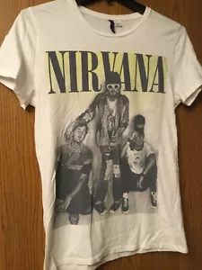Nirvana - White Shirt - Unisex - M - Picture 1 of 3