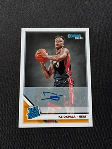 2019-20 Panini Donruss Auto #230 KZ OKPALA Miami Heat RC Rated Rookie - Bild 1 von 2