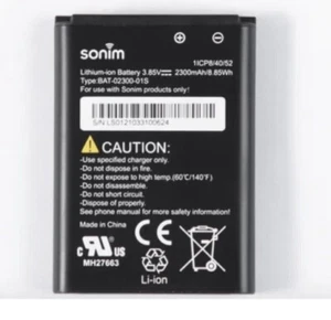 New OEM Original Genuine Sonim BAT-02300-01S for XP3 Plus XP3900 2300mAh Battery - Picture 1 of 5