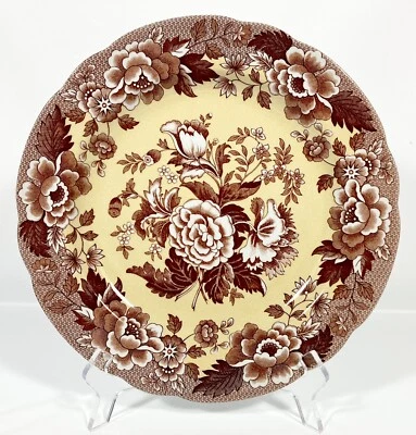 The Spode Archive Collection British Flowers POPPY Dinner Plate Red 10 1/2" Vtg - Image 1 of 4