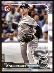 Bowman Base #91 Brian Anderson Marlins 2019 - Imagen 1 de 2