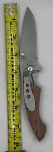 COLTELLO VINTAGE MANICO IN LEGNO INOX - Foto 1 di 11