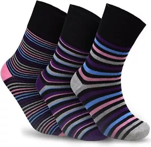 Calcetines de bambú largos suaves para damas calcetines de bambú para diabéticos talla 4-7 - Imagen 1 de 14