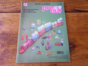 Vintage UNUSED 1985 Golden Easter Eggspress Press Out Train Display Play Book - Picture 1 of 9