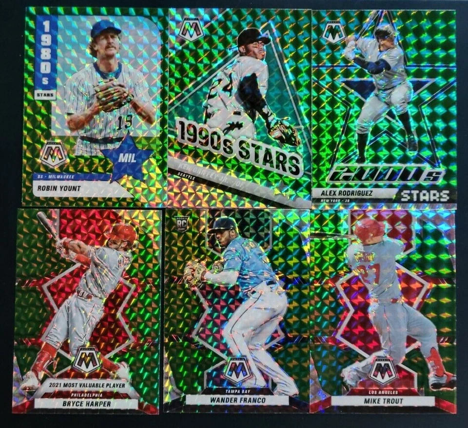 2022 Panini Mosaic Baseball GREEN PRIZMS with Rookies You Pick the Card - Image 1 of 1