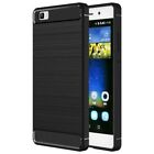 B-case Custodia Tpu Cover Case Effetto Metal Carbon Black Per Huawei P8 Lite