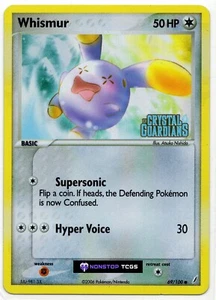 Whismur 69/100 Pokemon TCG EX Crystal Guardians Holograma Inverso Estampado - Imagen 1 de 3