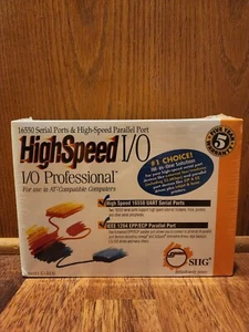 SIIG IO-1809 High Speed 16550 Serial and Parallel port JJ-A21012 Brand New  - Picture 1 of 2