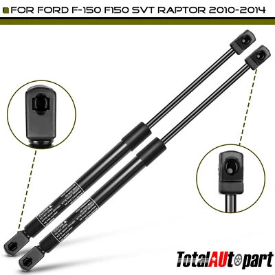 New 2Pcs Lift Support Shock Strut for Ford F-150 SVT Raptor 2010-2014 Front Hood Foto 1 de 4