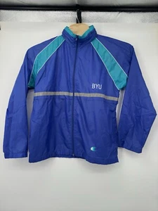 Vintage 90s Champion Men's  Blue Windbreaker Zip Jacket M   Vented - Picture 1 of 9