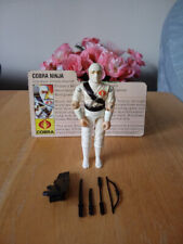GI Joe 1984 Storm Shadow 100% Complete with File Card: Tight Joints, Rare, ARAH