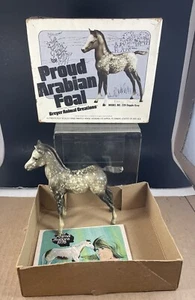 Vintage 1970s Breyer 220 Dapple Gray Proud Arabian Foal Original Box Mold Mark?? - Picture 1 of 14