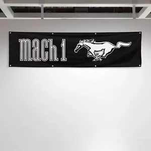 For Ford Mustang Mach 1 Fans 2x8 ft Flag Birthday Gift Banner - Picture 1 of 1