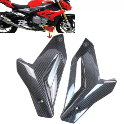 Panel de alerón de cubierta lateral de chasis de fibra de carbono para BMW S1000RR S1000R 2015-2018 Foto 1 de 4
