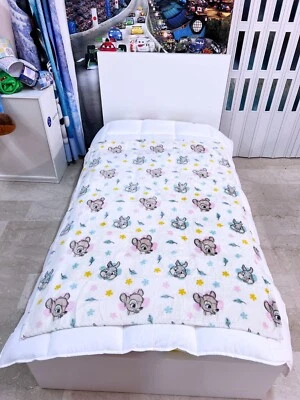 Disney Bambi Morbida Coperta Plaid in Pile di Corallo 110x150cm Lettino Culla  - Immagine 1 di 4