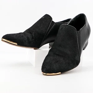 Isola Women's Dress Slip-on Black Cow Hair on Hide Pointy Toe Leather Sole 8M - Imagen 1 de 6
