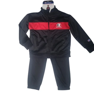 Champion Toddler Boys 2-Piece Easy Care Active Track Set Size 2T New - Image 1 of 4