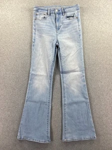 American Eagle Damen Super High Rise Schlag Jeans Gr. 4 Regular Boho Stretch - Bild 1 von 11