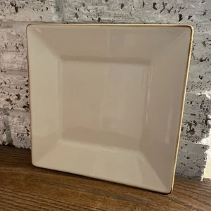 Pottery Barn Asian Square Cream Salad Plate - Picture 1 of 3