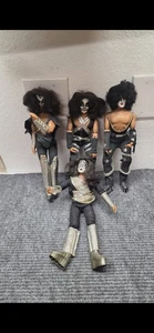 1977 Mego Kiss Puppen Vintage Gene Simmons Paul Ace Peter Figuren 4er Set - Bild 1 von 12