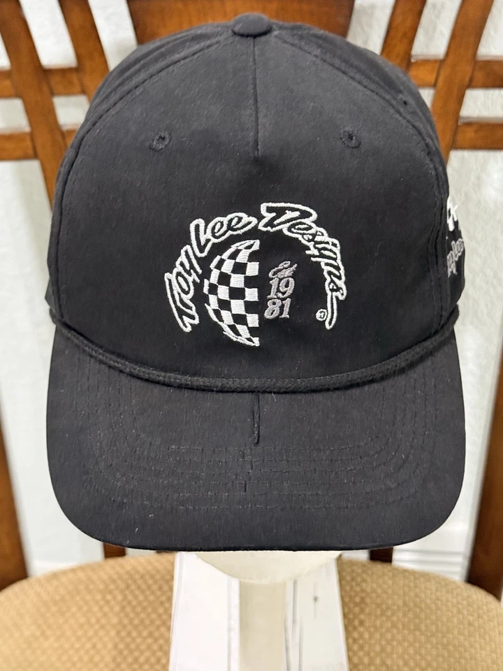 Sombrero de firma TROY LEE DESIGNS ARTE Y VELOCIDAD negro gorra ajustable bordada Foto 1 de 4