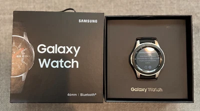 Samsung Galaxy Watch SM-R800 46mm Stainless Steel - Black Excellent Condition - Image 1 of 4