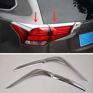 Chrome Rear Tail Light Lamp Cover Trim For Mitsubishi Outlander 2016-2019 2020 - Picture 1 of 8